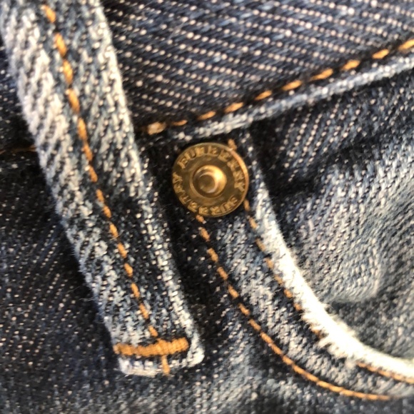 Burberry Dark Blue Four Button Fly Jeans Size 38x34 - Picture 4 of 13